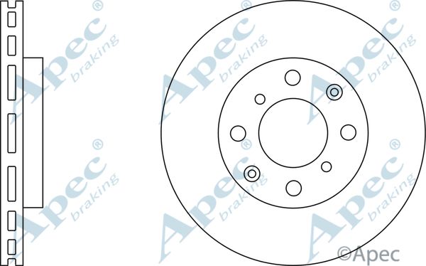 APEC BRAKING Тормозной диск DSK2281